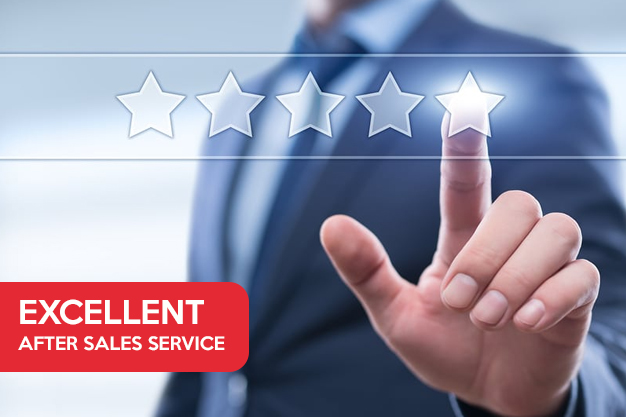 Excellent after sales service Excellent after sales service